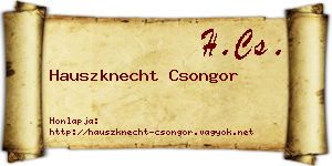 Hauszknecht Csongor névjegykártya