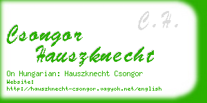 csongor hauszknecht business card